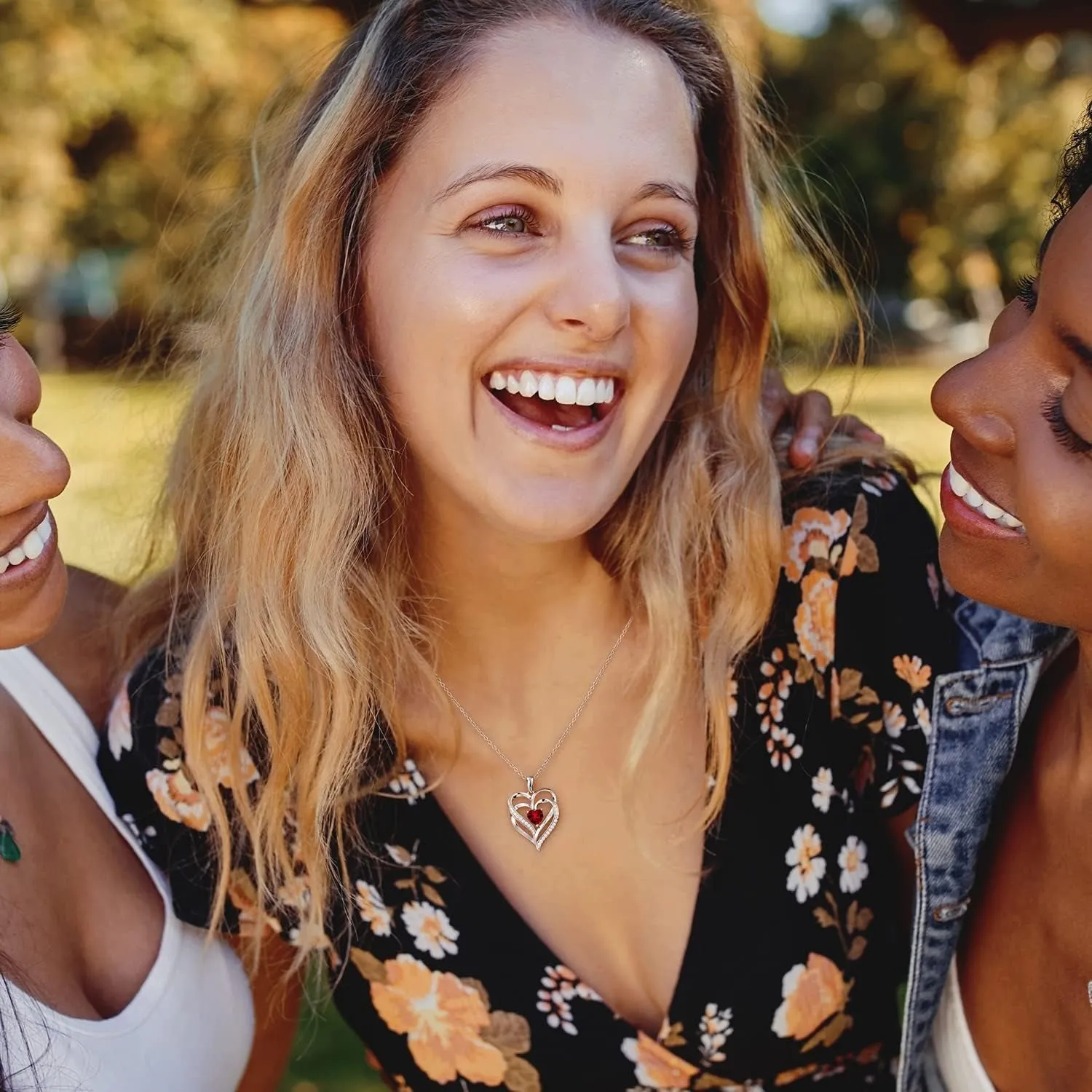 ✨ Stunning Sterling Silver Heart Birthstone Necklaces! Perfect gift for graduations, anniversaries, or birthdays for your favorite women - moms, grandmas, sisters, and besties! 💖🎉 #GiftIdeas #JewelryLove