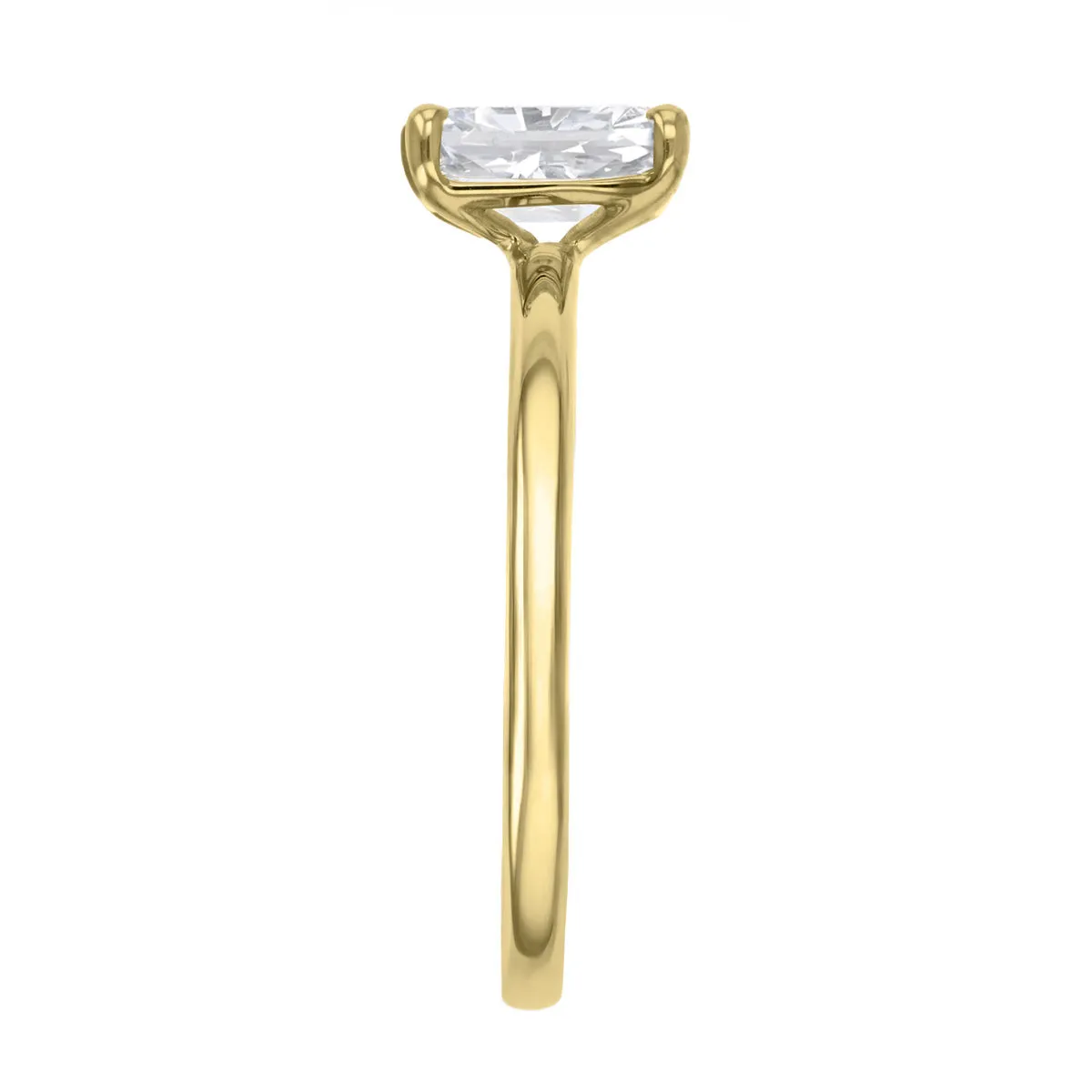 1-50ct Sofia Radiant Cut Diamond Solitaire Engagement Ring | 18ct Yellow Gold