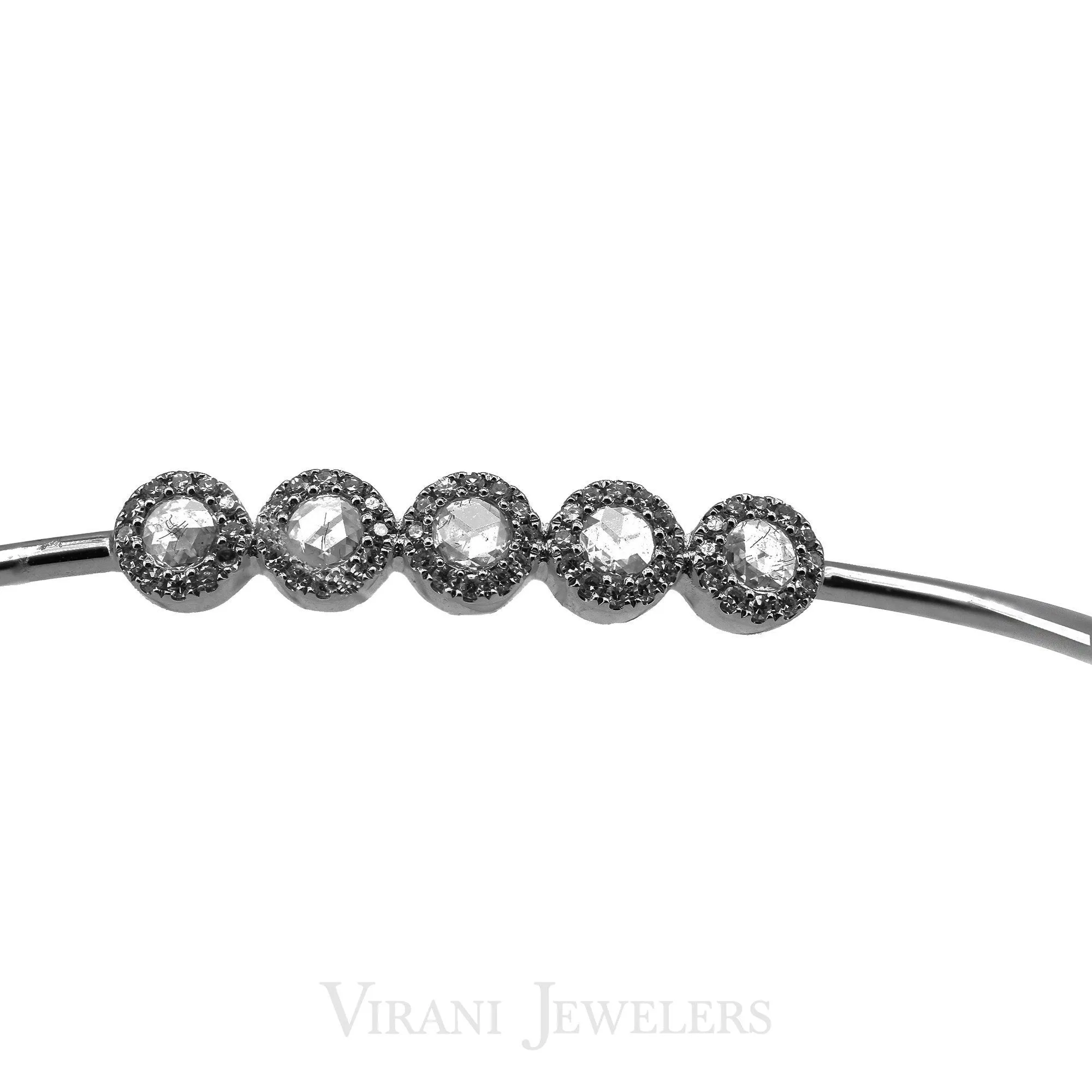 14K Gold Diamond Bangle