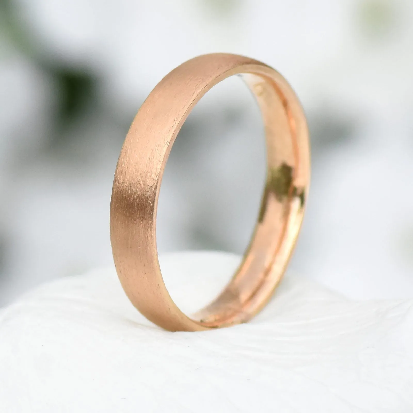 18ct Rose Gold 4mm Comfort Fit (Court) Wedding Ring