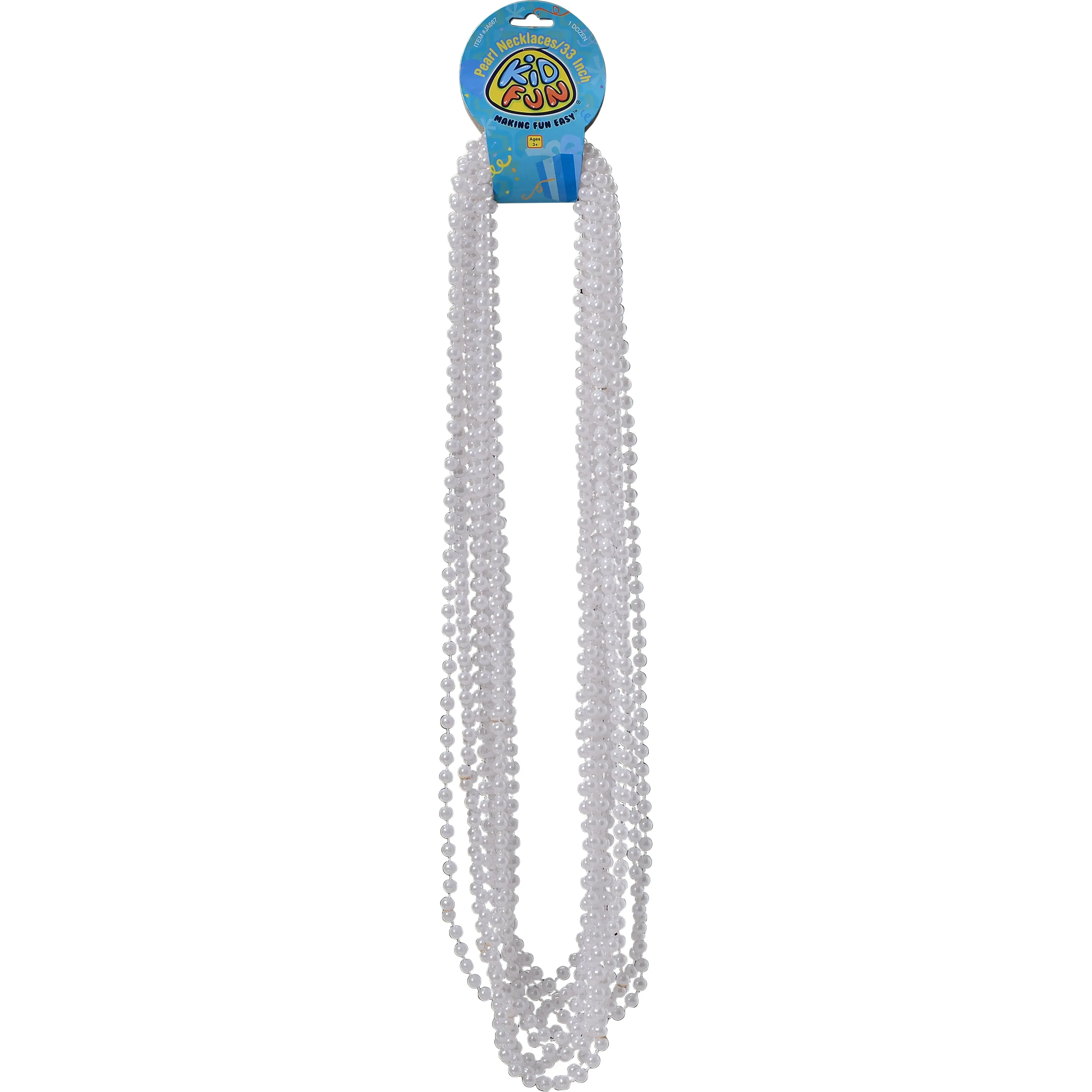 33 Inch Long Pearl Necklace (1 Dozen)