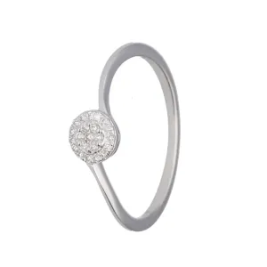 9ct Natural Diamond Ring in Cluster Design