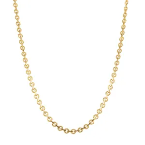 9ct Yellow Gold Fancy Round Link Chain
