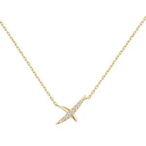Ania Haie Gold Kiss Pavé Necklace N057-01G