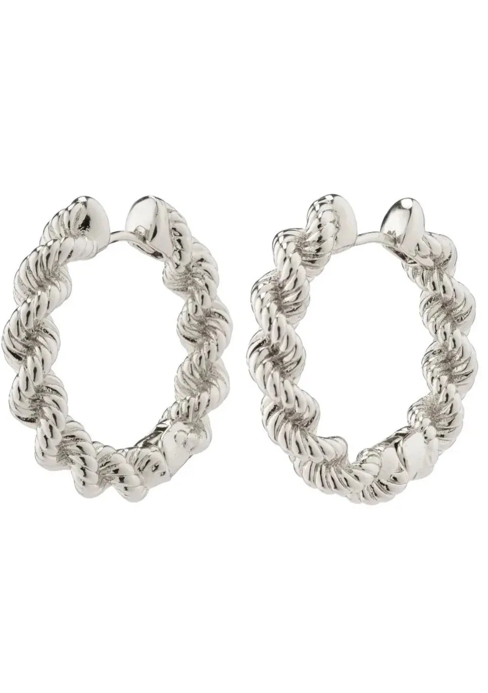 Annika Hoop Earrings | Silver