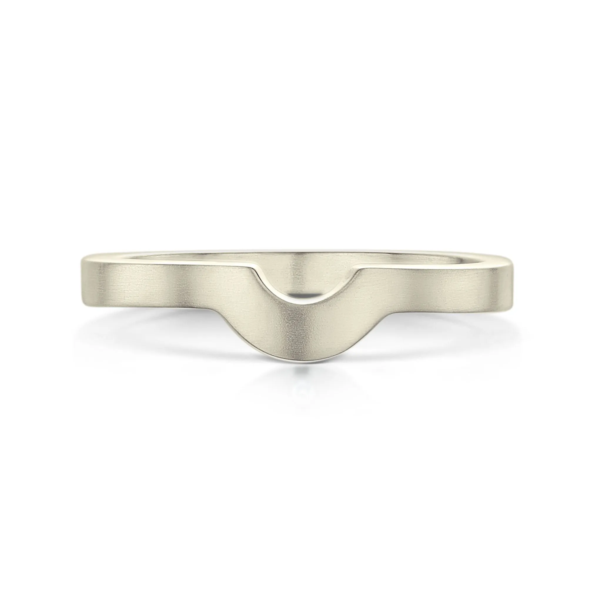 Arch Wedding Band in 9ct White Gold (R0181)
