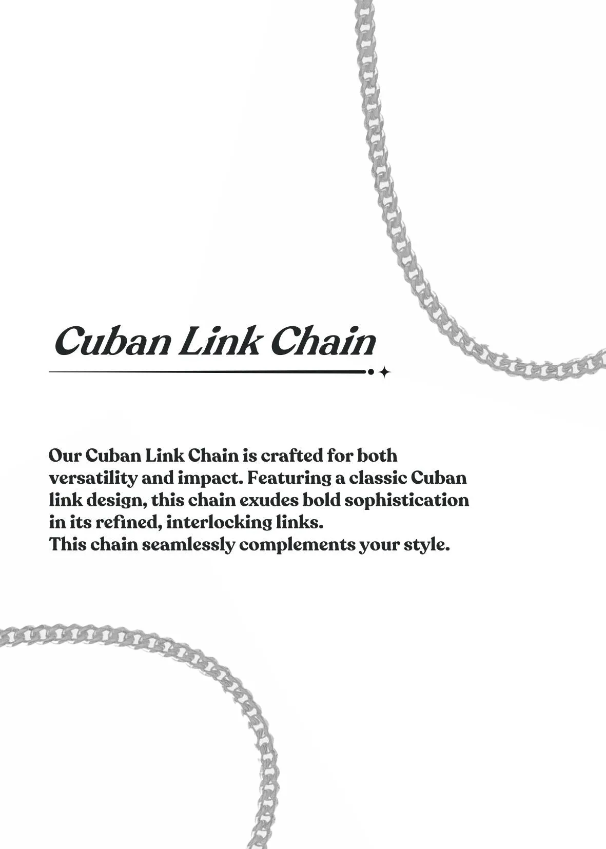 Artsy Cuban Link Chain 2mm Silver