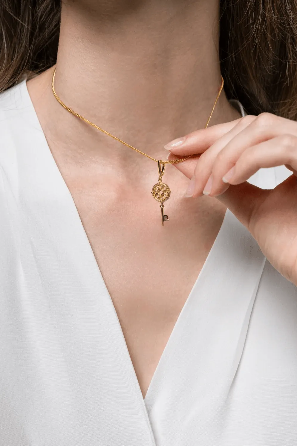 Astral Key Charm - Fuchsia
