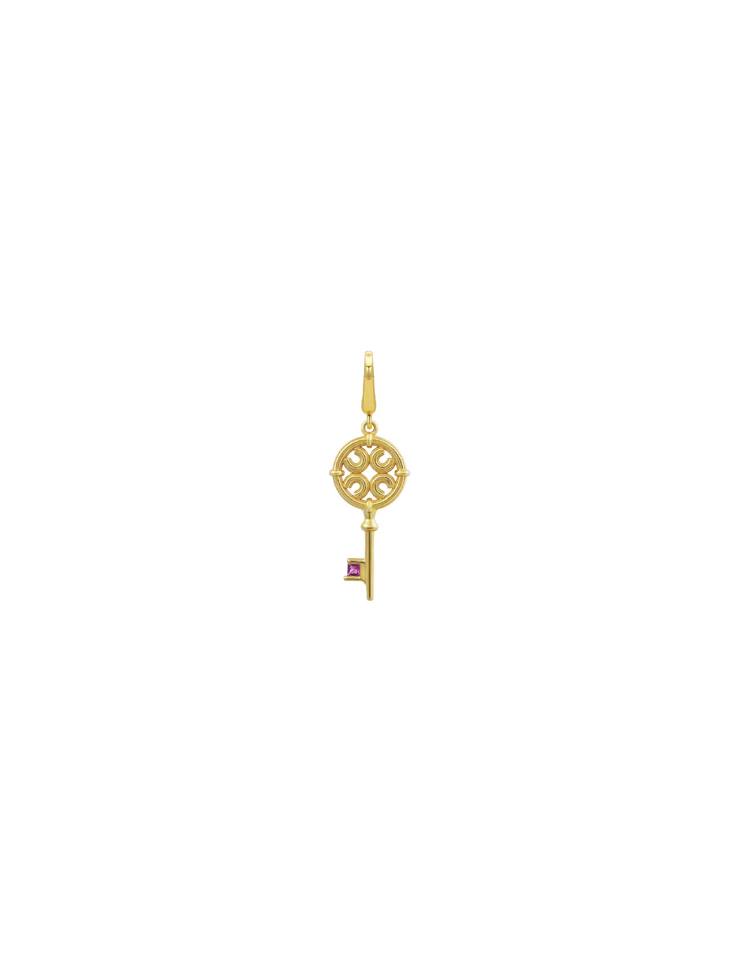 Astral Key Charm - Fuchsia