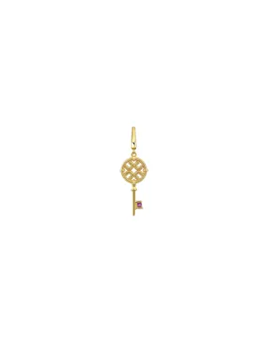 Astral Key Charm - Fuchsia