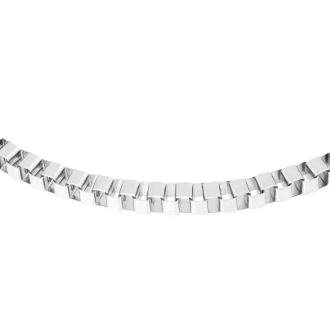 Bandhu Box Chain Necklace - Silver