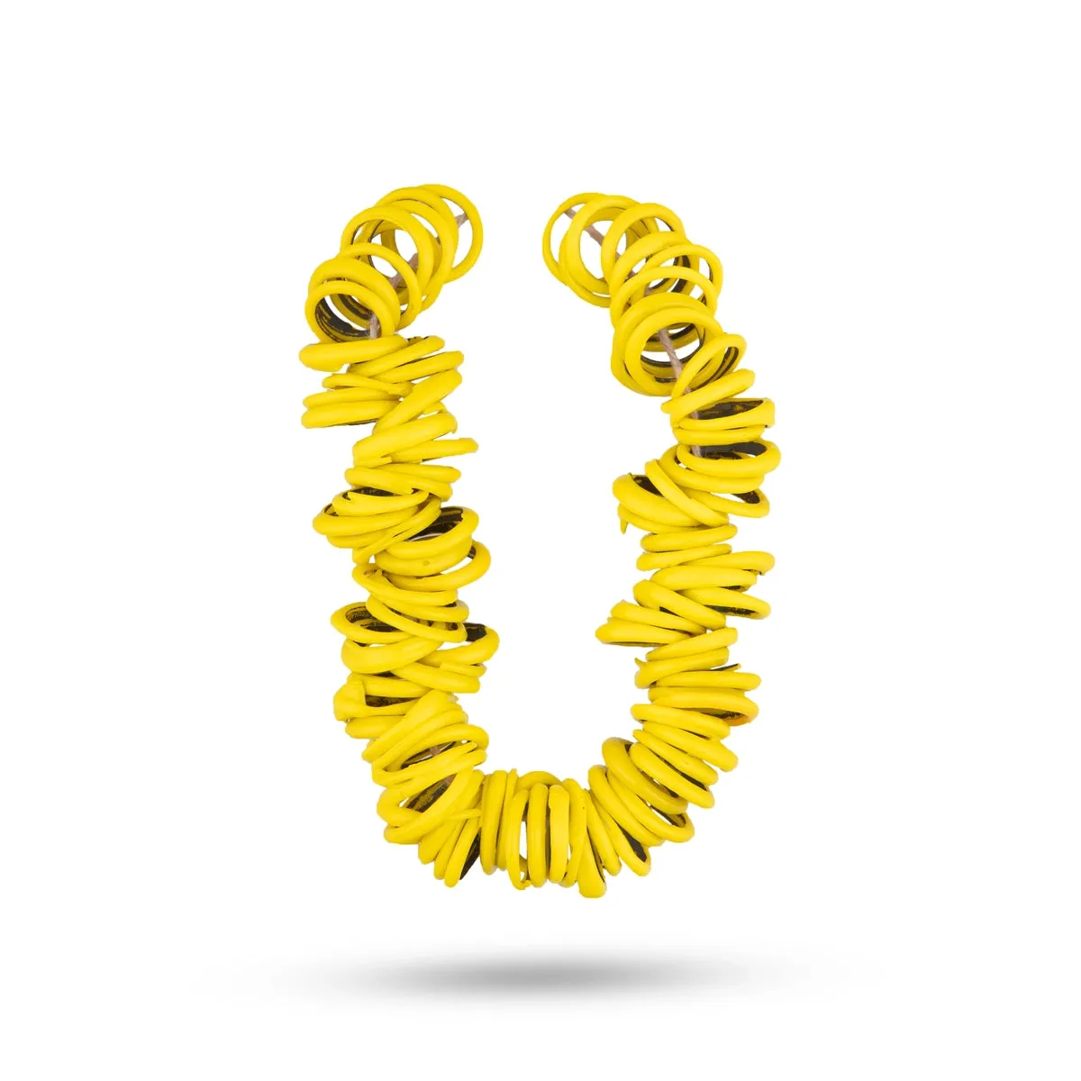 Bangle Hara - 5 Inches | Yellow Colour Bangle Mala/ Valaiyal Malai/ Bangle Garland for Deity/ 40 Gms Approx