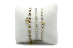 BeeHive 3 Layer Bracelet Stack