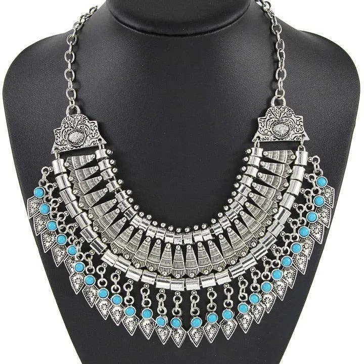 Bohemian Carved Vintage Necklace