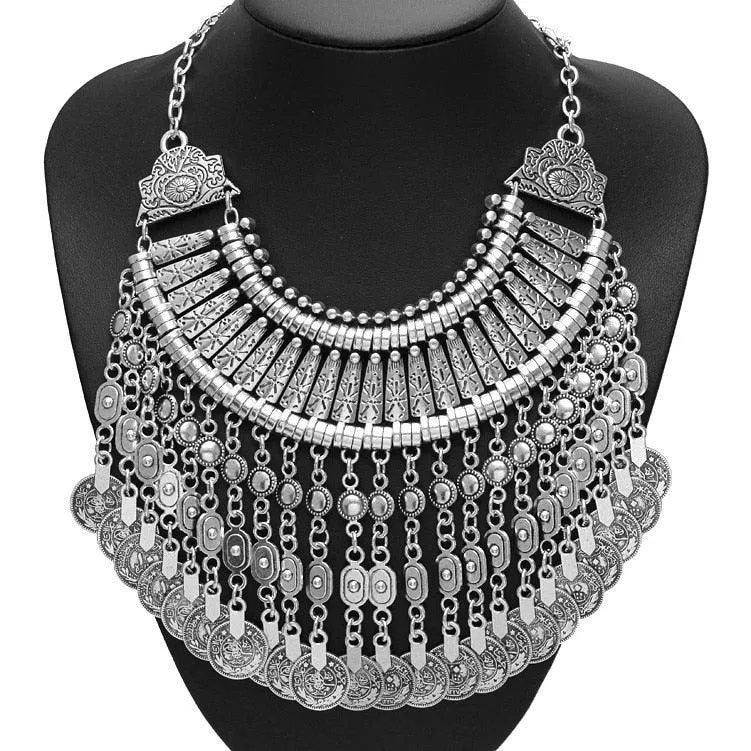 Bohemian Carved Vintage Necklace