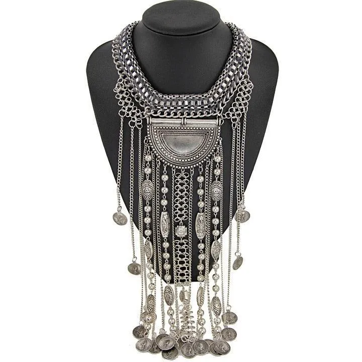Bohemian Carved Vintage Necklace