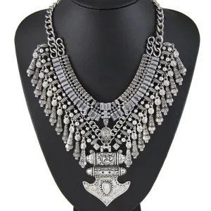 Bohemian Carved Vintage Necklace