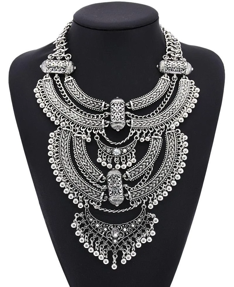 Bohemian Carved Vintage Necklace