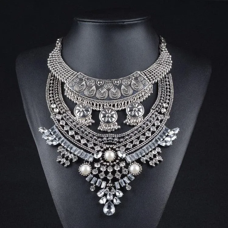 Bohemian Carved Vintage Necklace