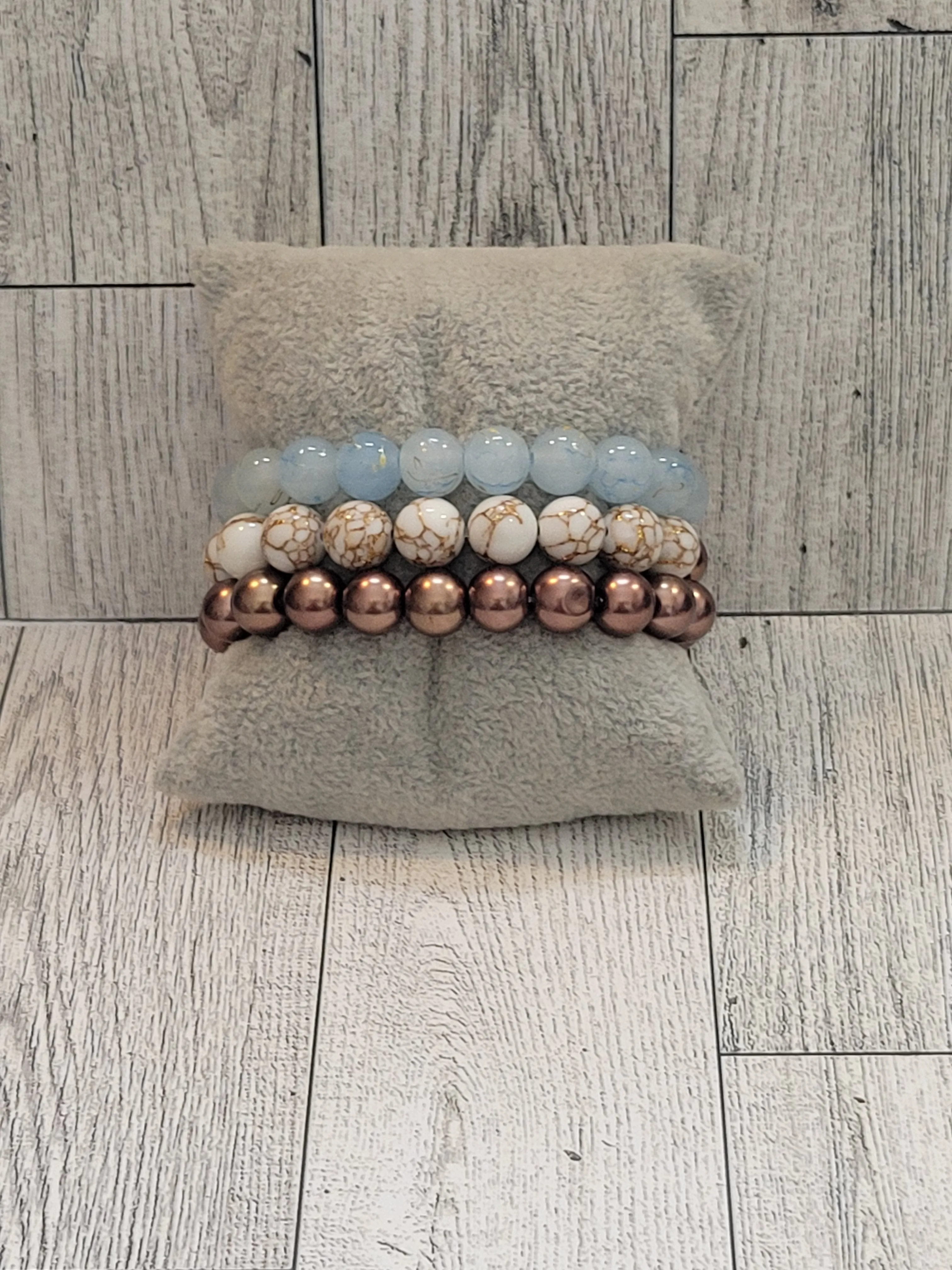 Boujie - Blue - Beaded Bracelet Set