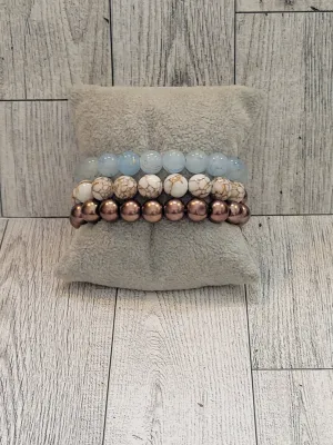 Boujie - Blue - Beaded Bracelet Set