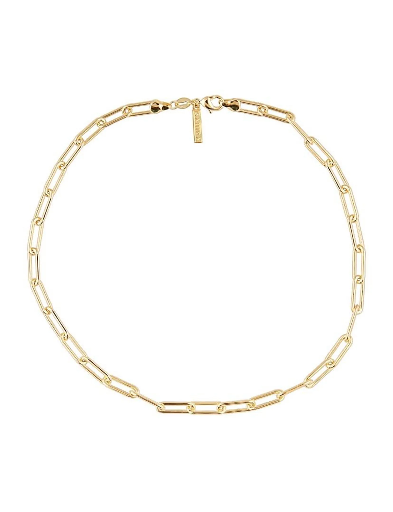 Carrie Link Necklace 18 in Gold