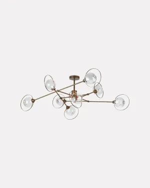 Celeste 8 Light Clear Glass Chandelier