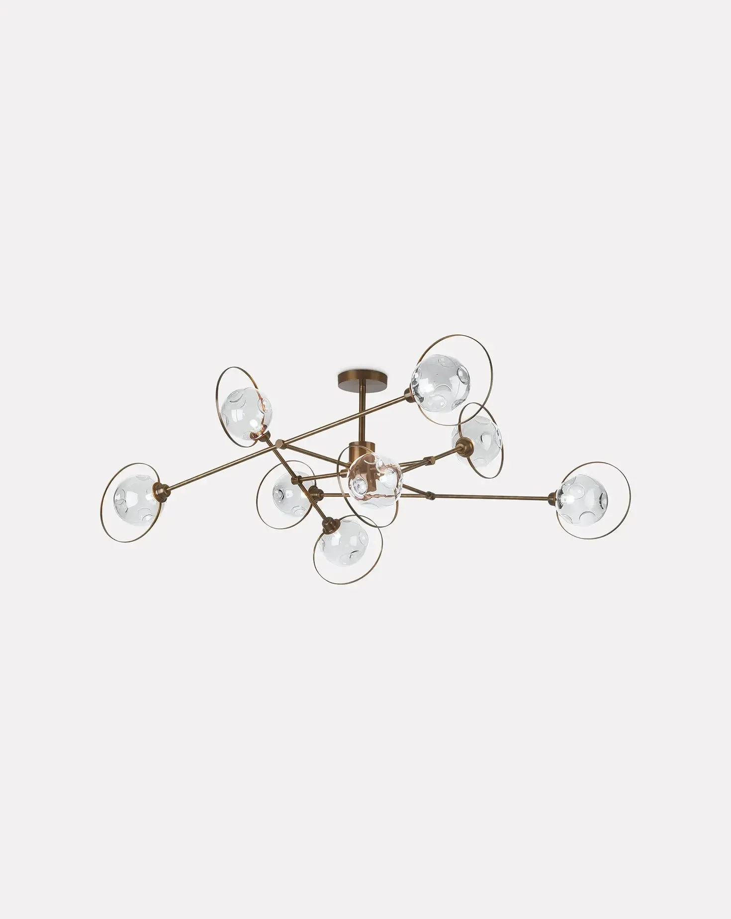 Celeste 8 Light Clear Glass Chandelier