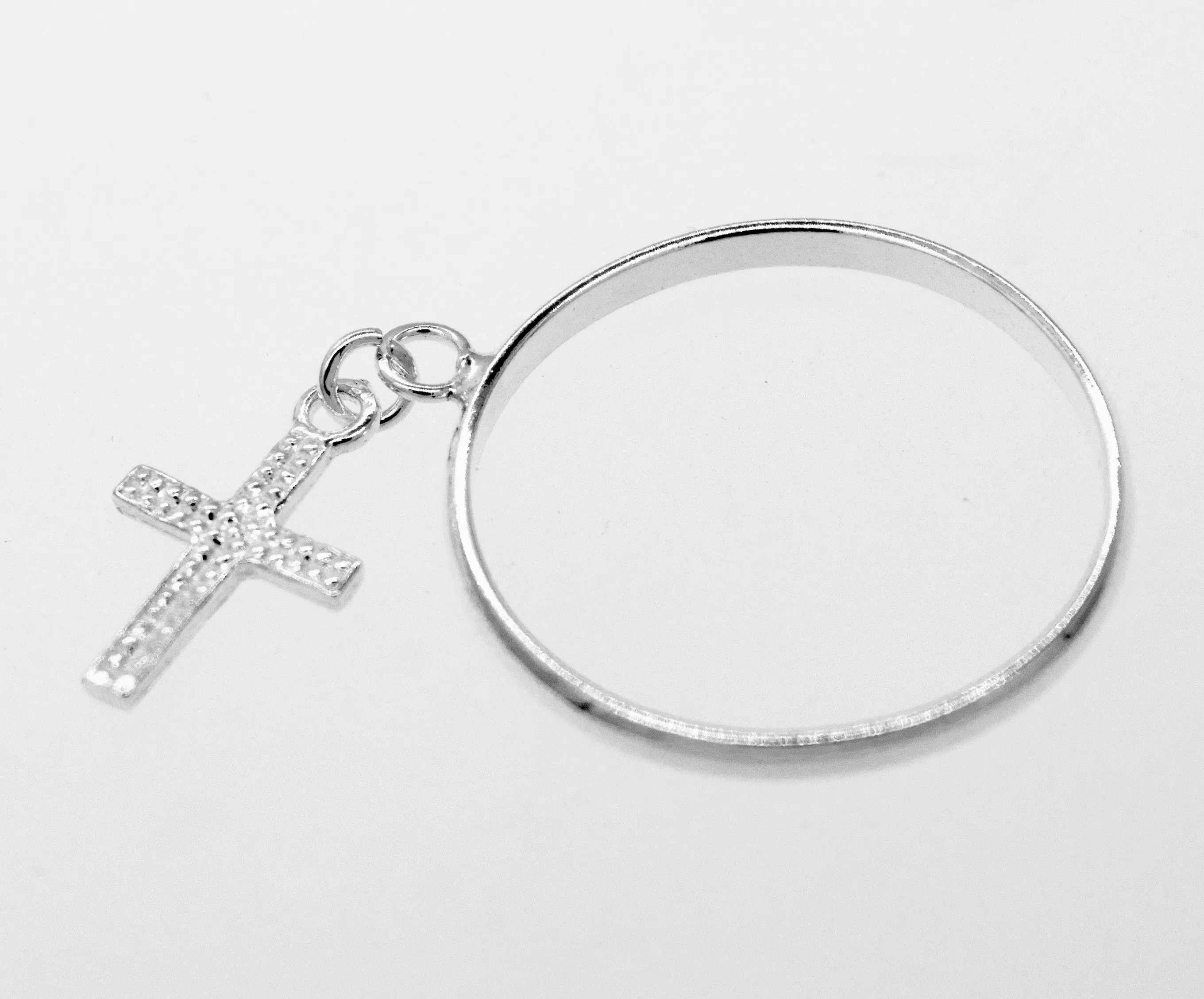 Charm Ring with Cross