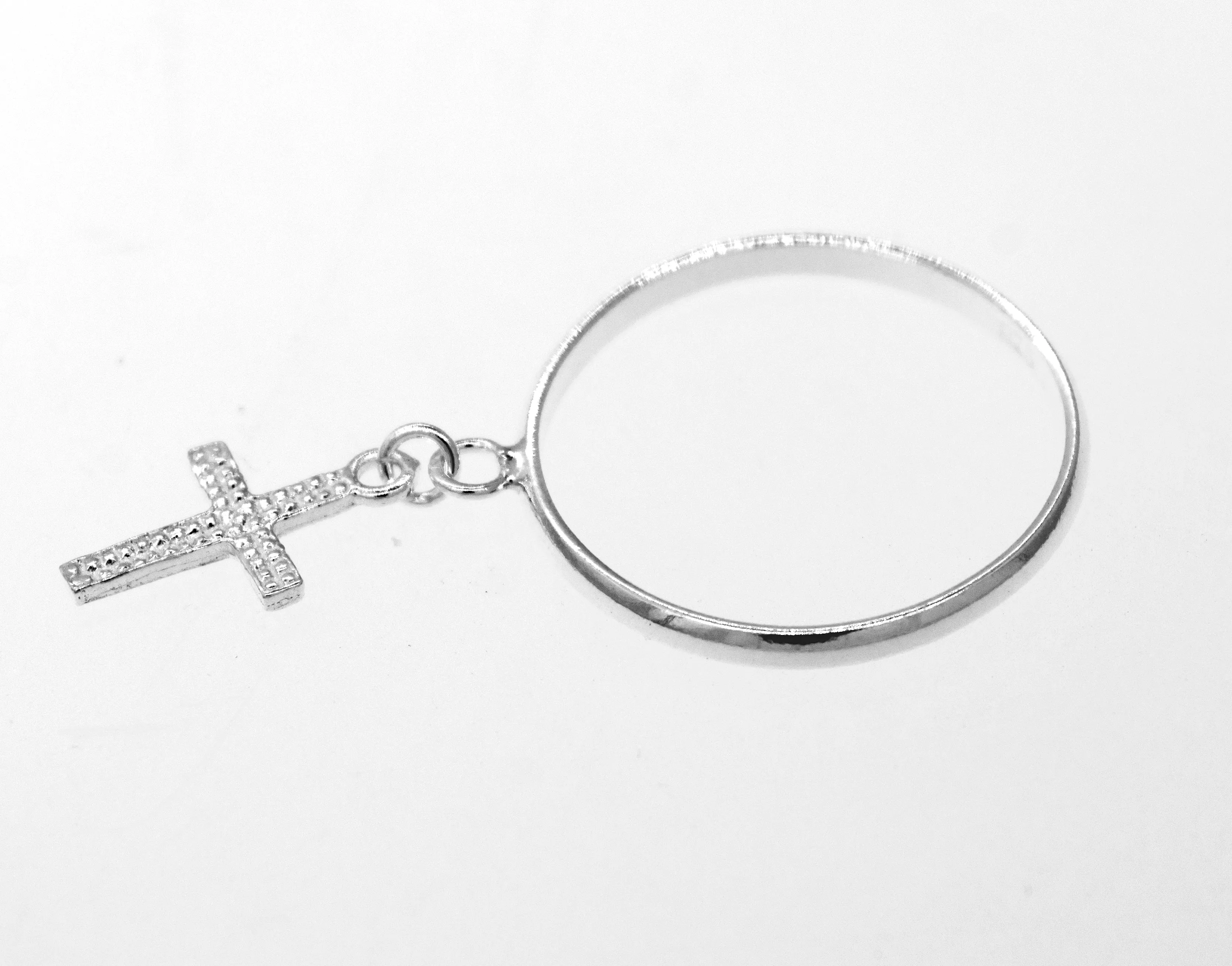 Charm Ring with Cross