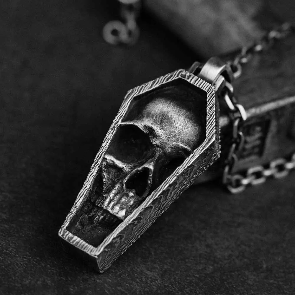 Coffin Skull Necklace