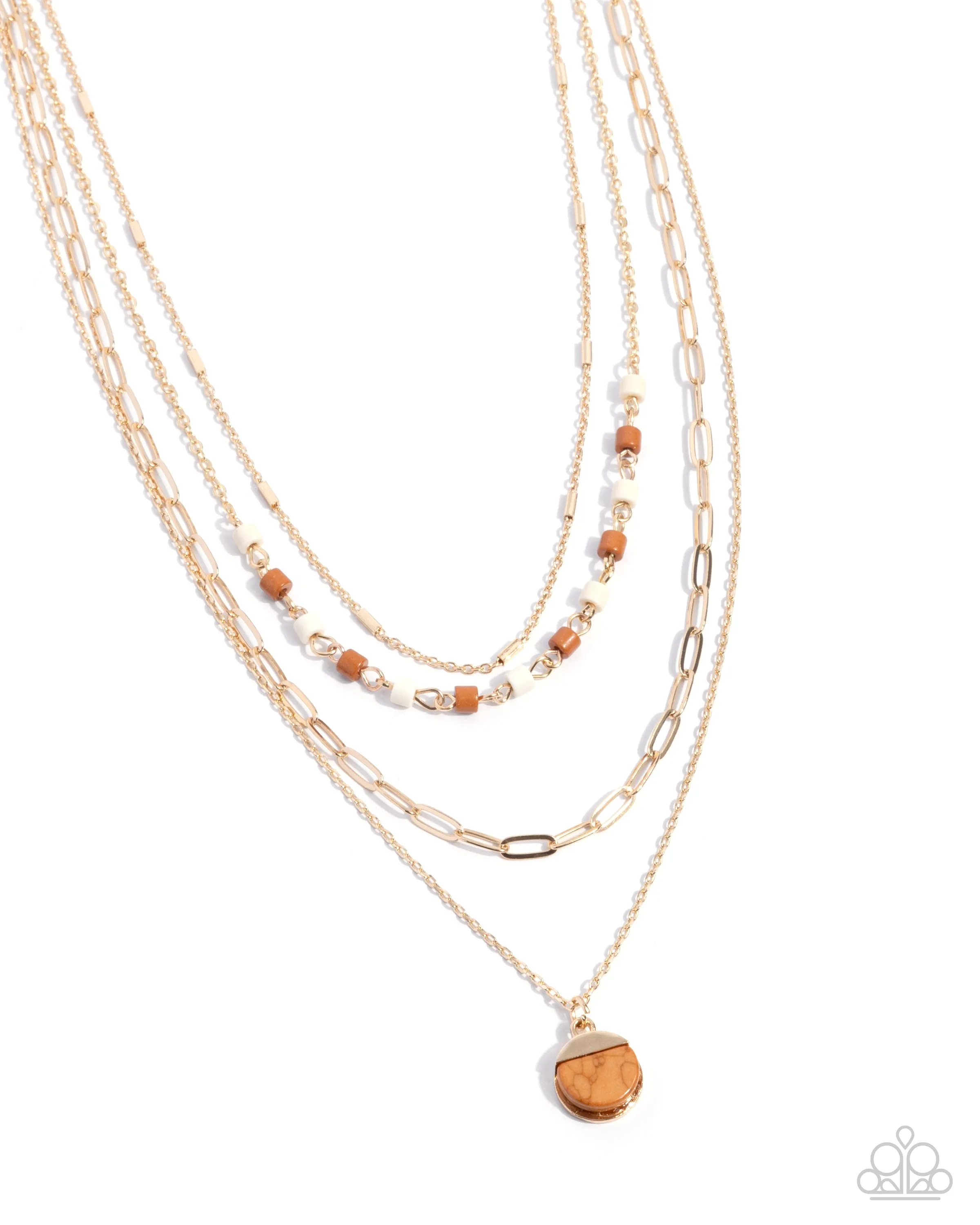 Complete Look: Gold Necklace and Bracelet Set