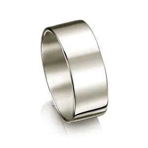 Contemporary 8mm Wedding Ring in Platinum