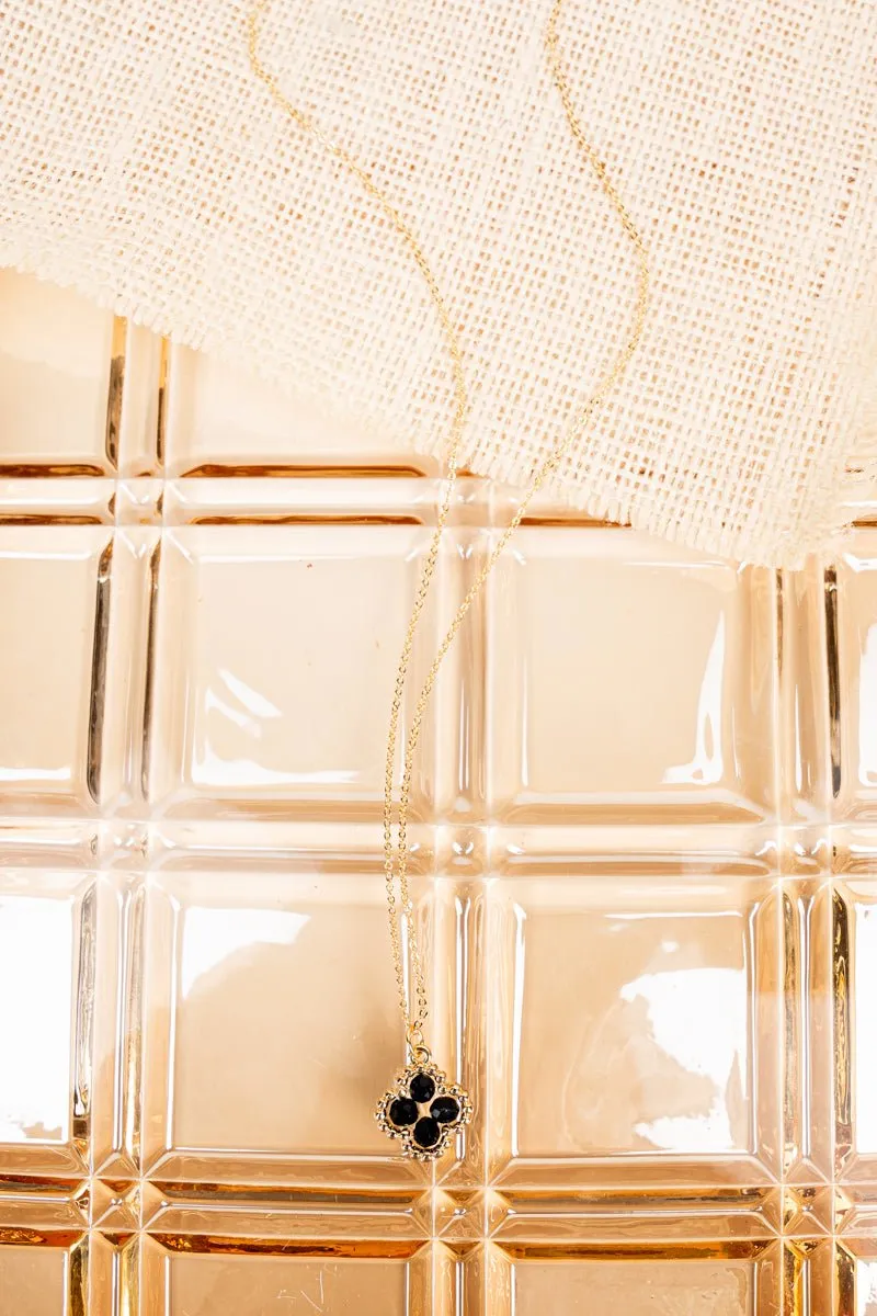Crystal Avenue Farah Black Morocco Necklace