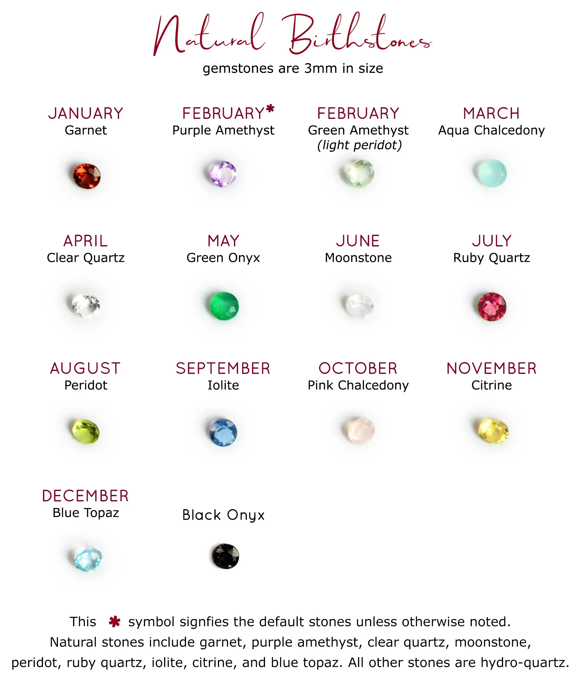 Custom Birthstone Adjustable Ring - Mom of Three Kids