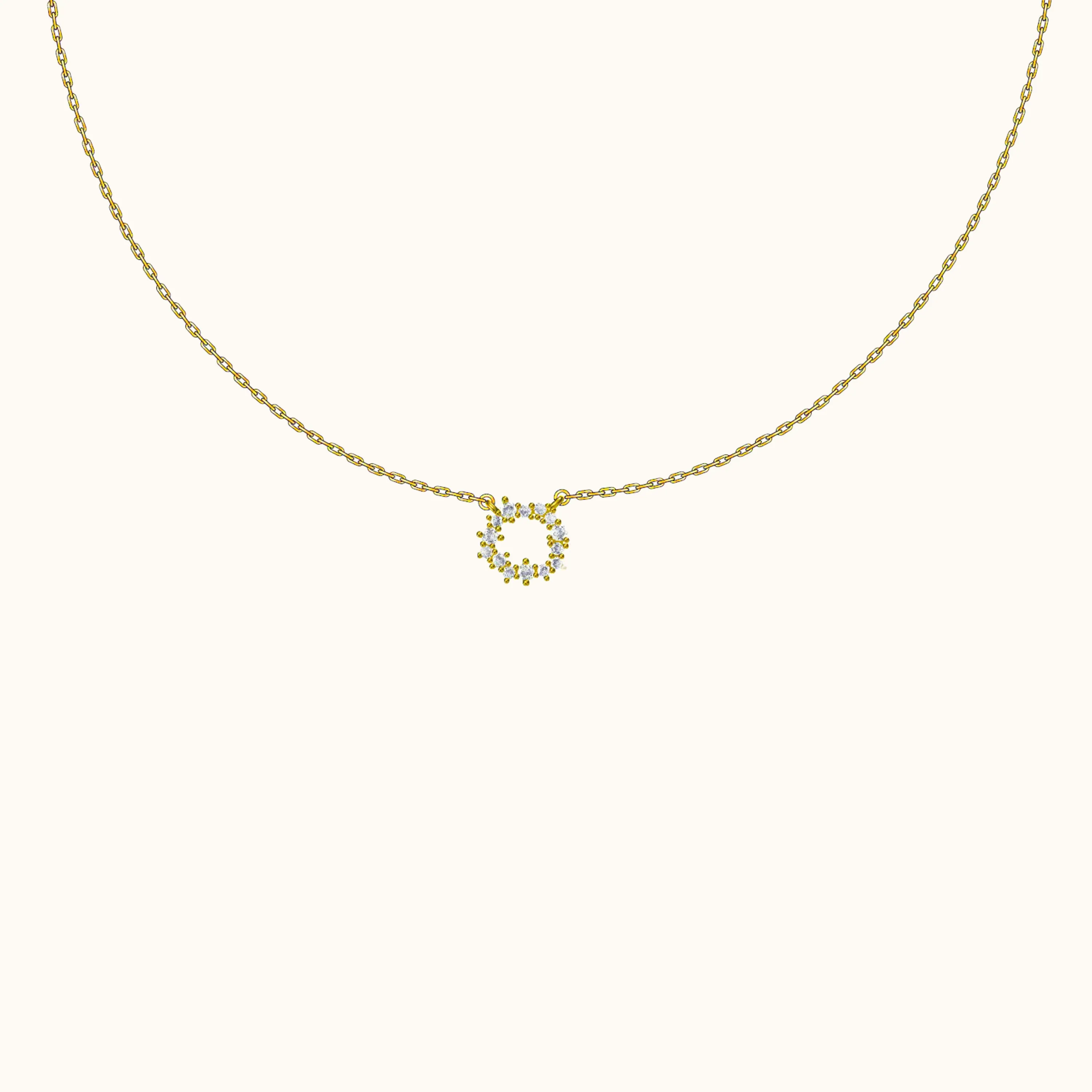Dainty Floral CZ Necklace