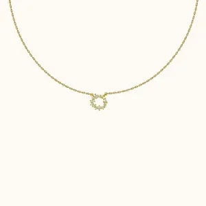 Dainty Floral CZ Necklace