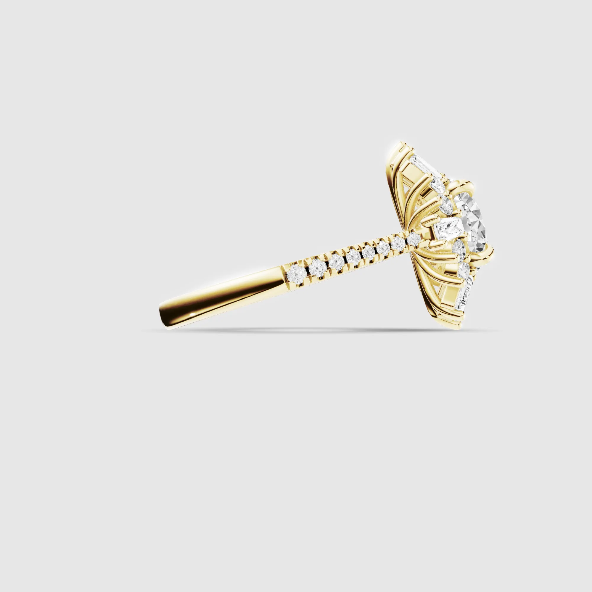 Dawn Lab Grown Solitaire Diamond Ring-Round
