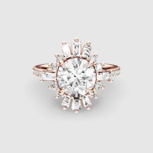 Dawn Lab Grown Solitaire Diamond Ring-Round