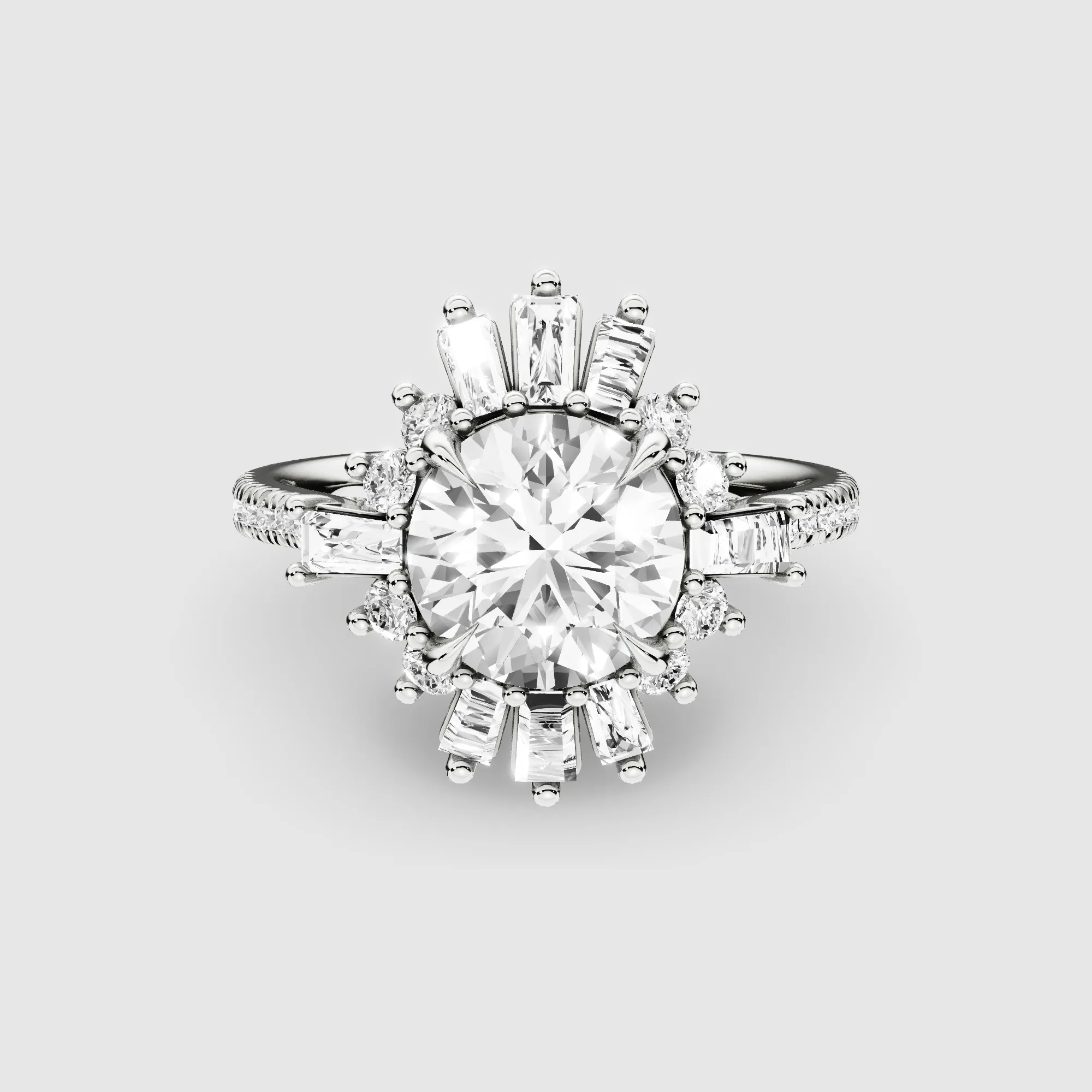 Dawn Lab Grown Solitaire Diamond Ring-Round