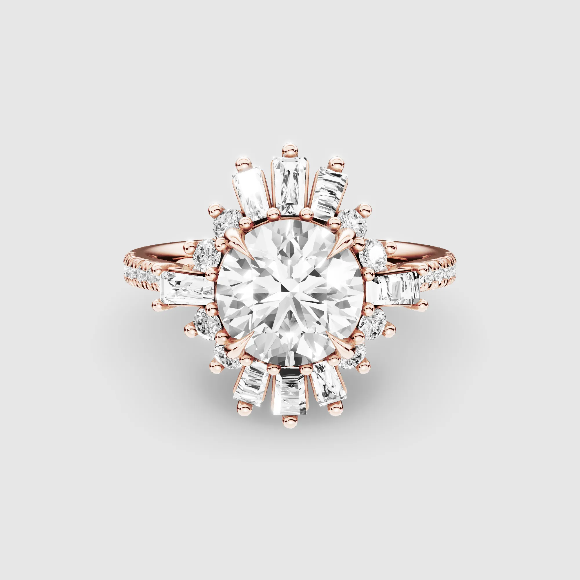 Dawn Lab Grown Solitaire Diamond Ring-Round