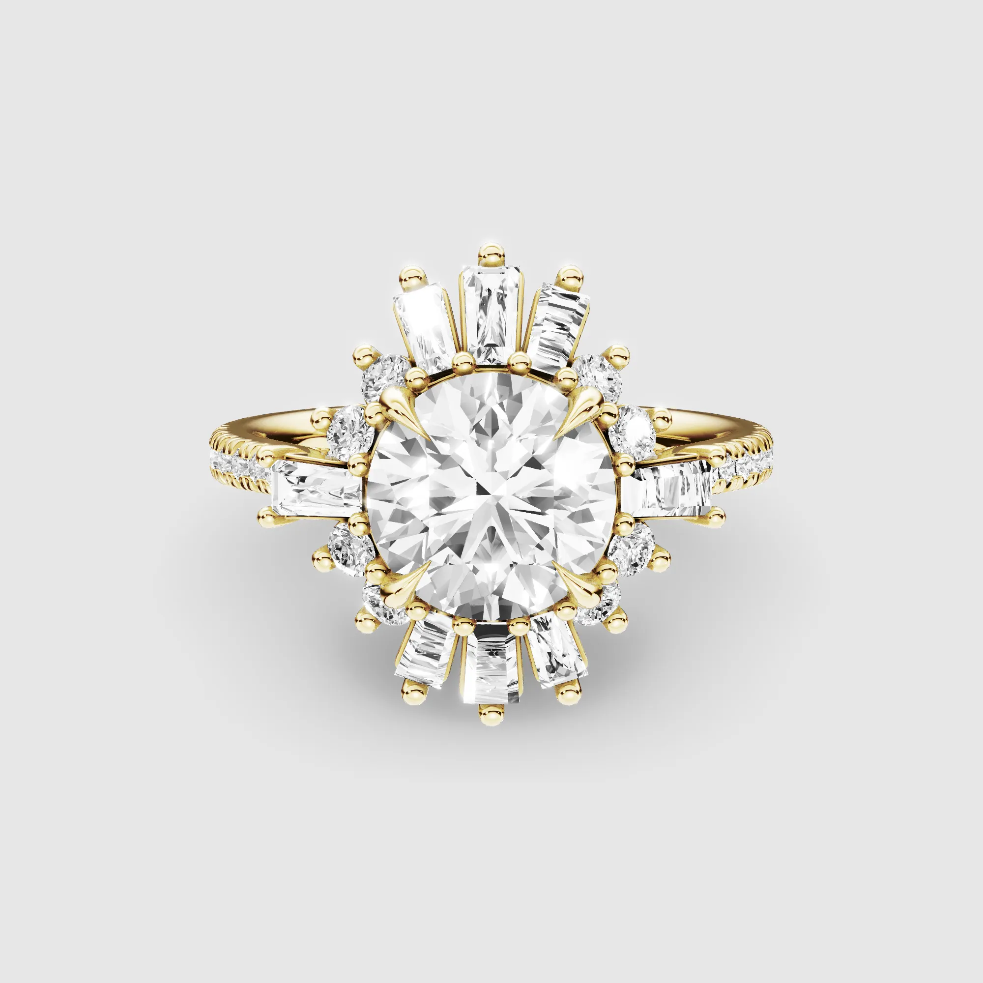 Dawn Lab Grown Solitaire Diamond Ring-Round