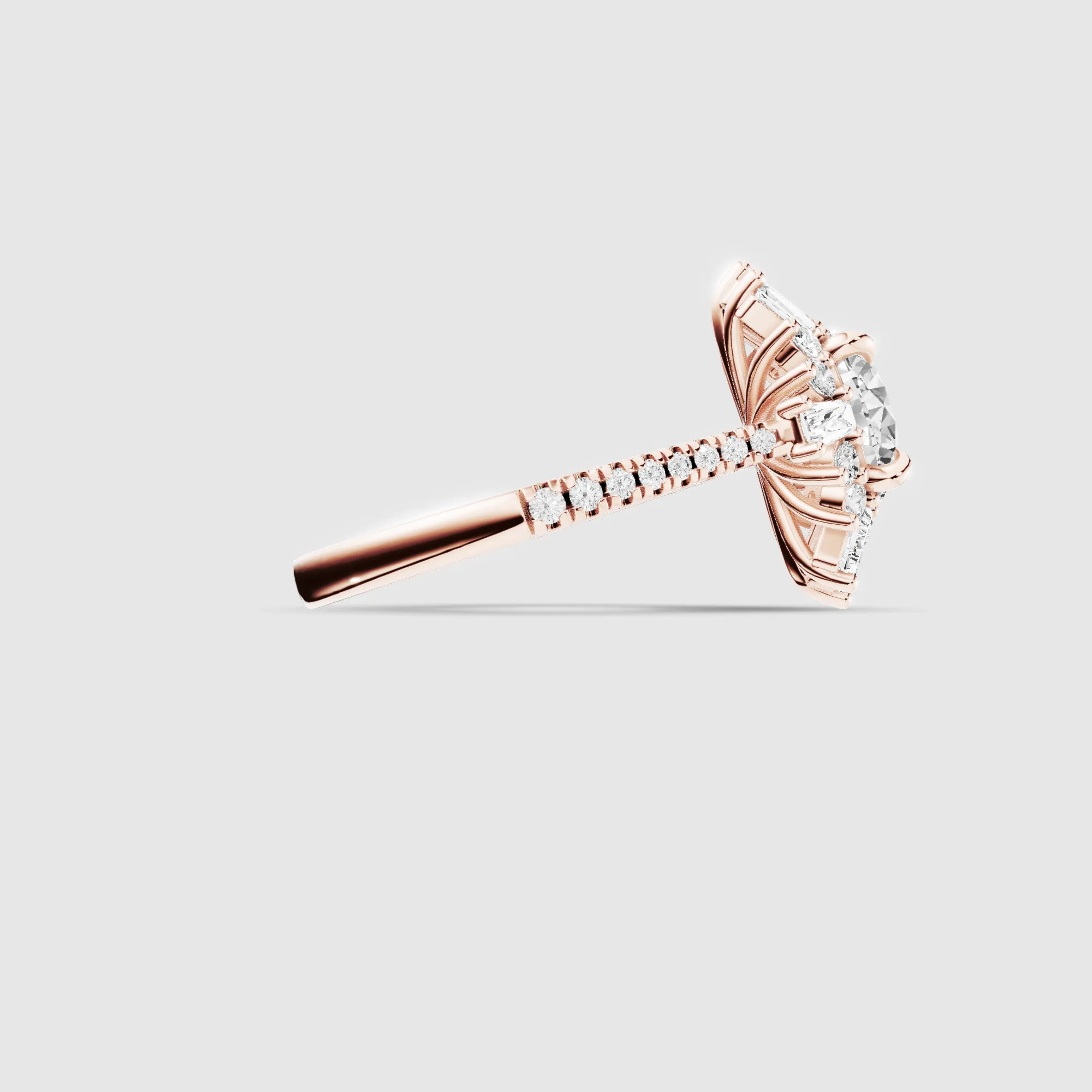 Dawn Lab Grown Solitaire Diamond Ring-Round