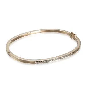DIAMONDS, 1/4-Line classic Bangle, gold/white