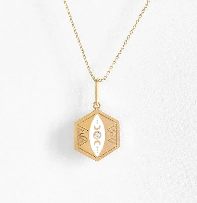 Divine Feminine Necklace White