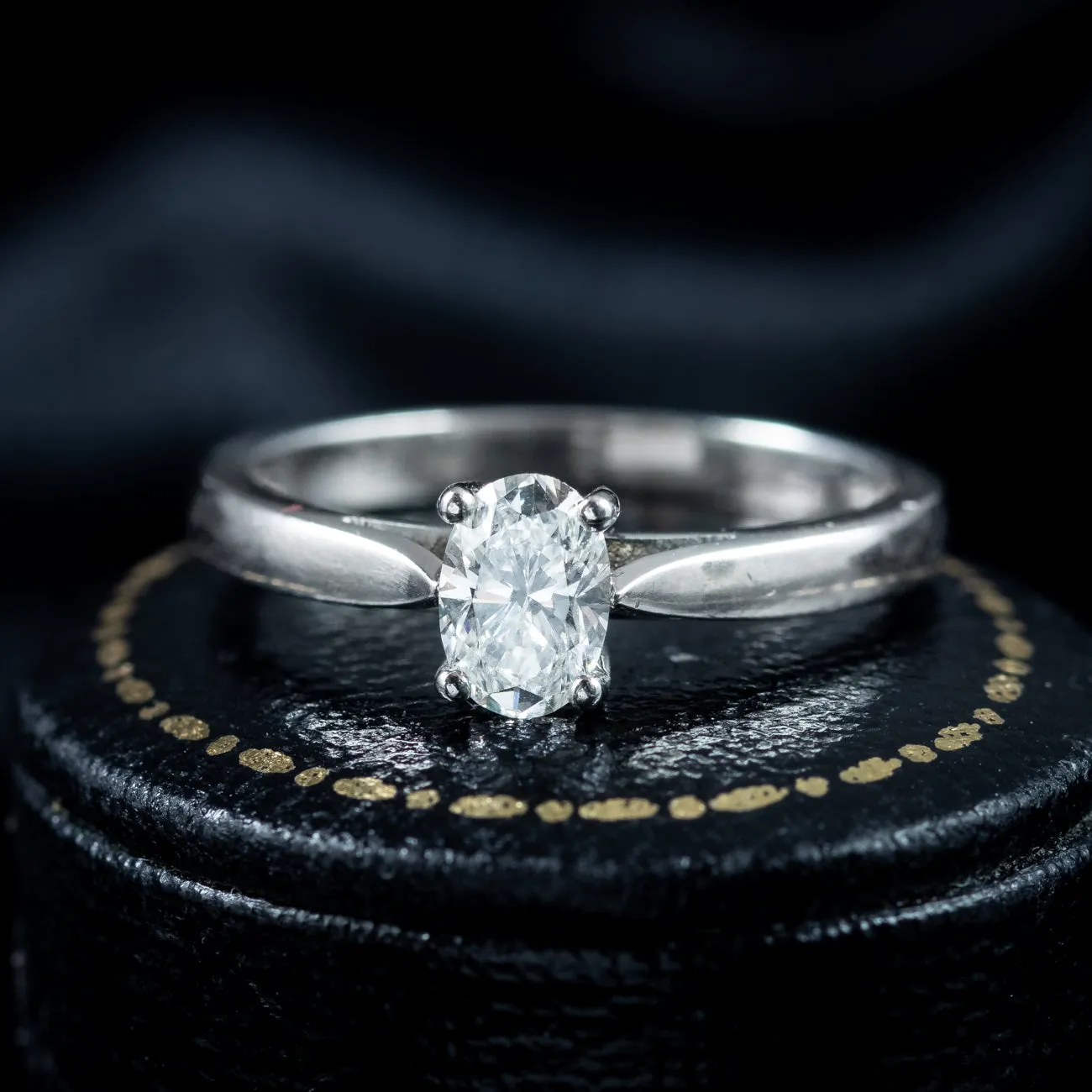 Edwardian Style Diamond Solitaire Ring 0.75ct Diamond