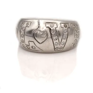Estate Love Diamond Ring