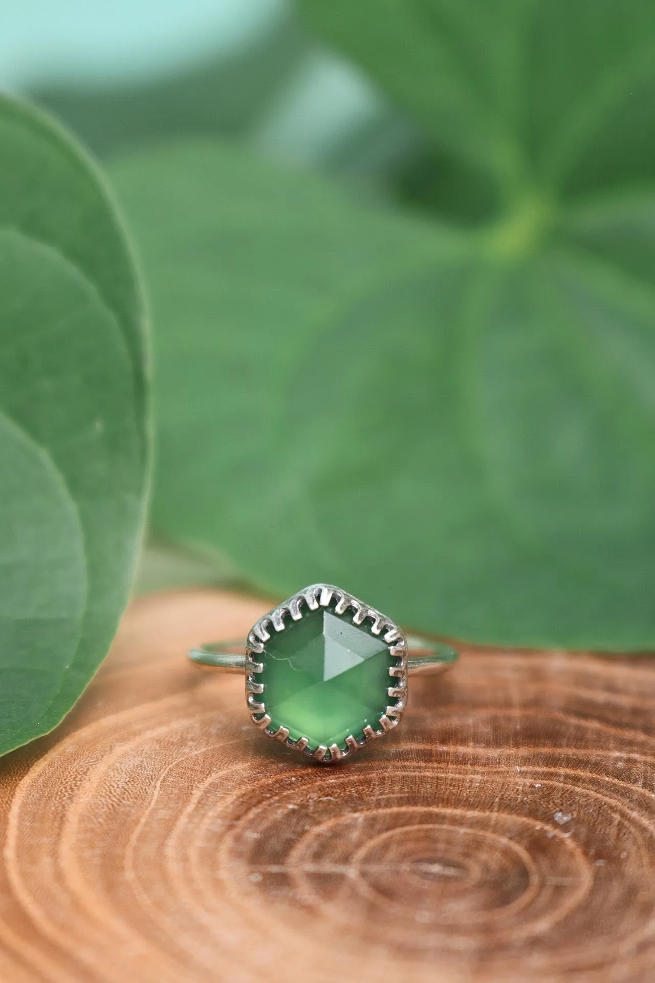Faceted Kaleidoscope Rings