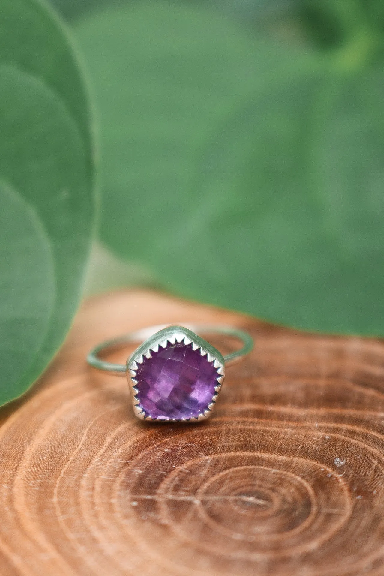 Faceted Kaleidoscope Rings