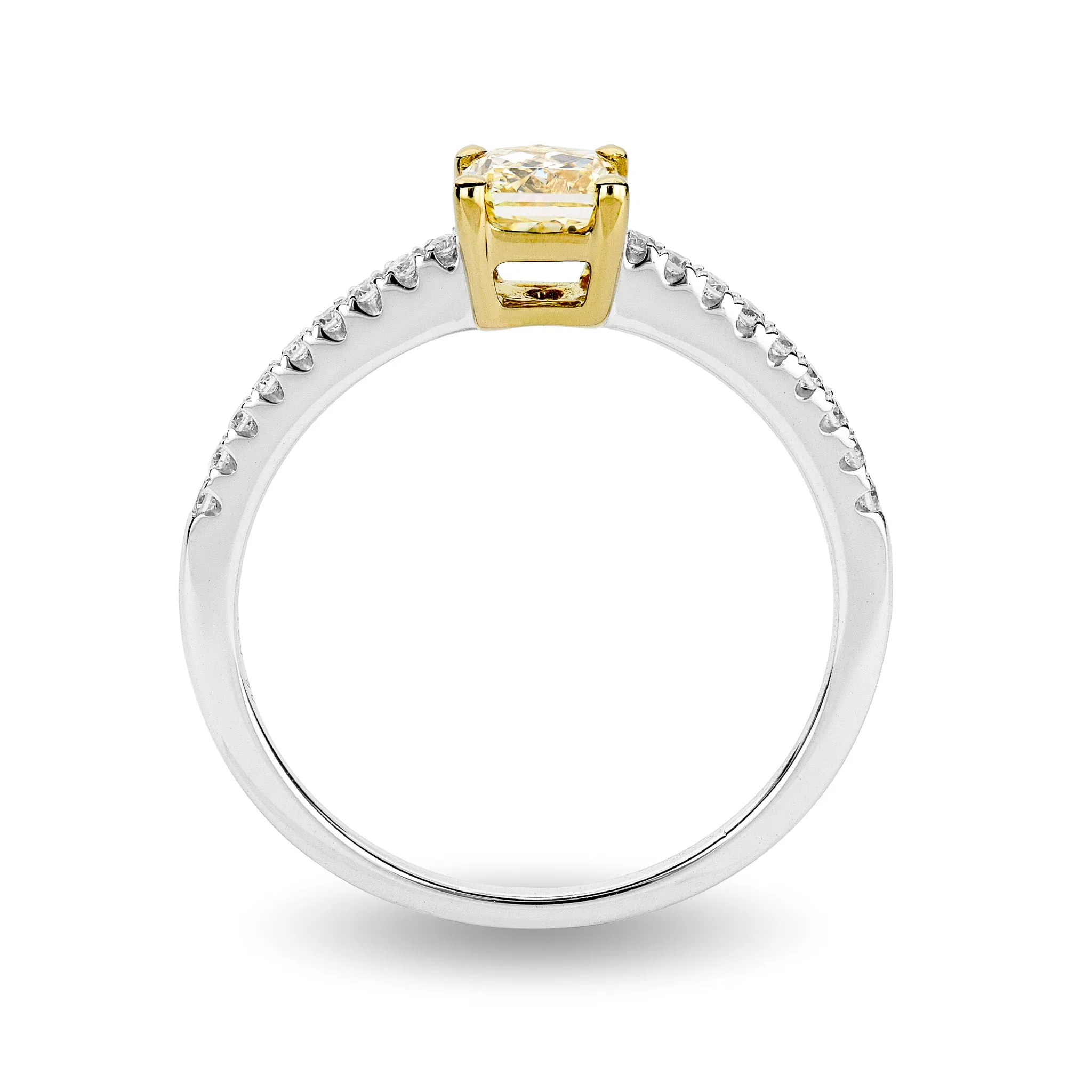 Fancy Yellow My Girl Diamond Microset Ring
